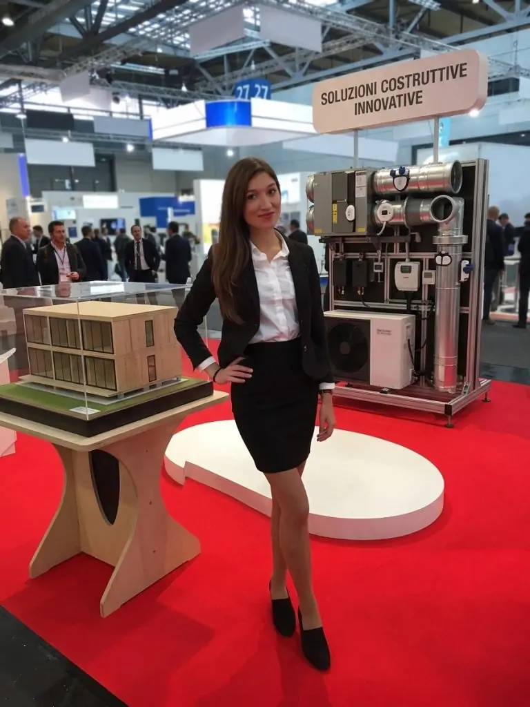 Professional Hostess during SAIE Bologna 2026.